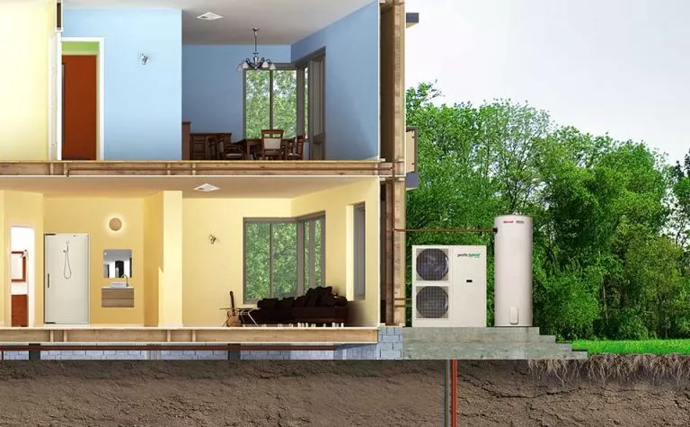 Geoflo Hybrid 22 unit installed in a Melbourne home