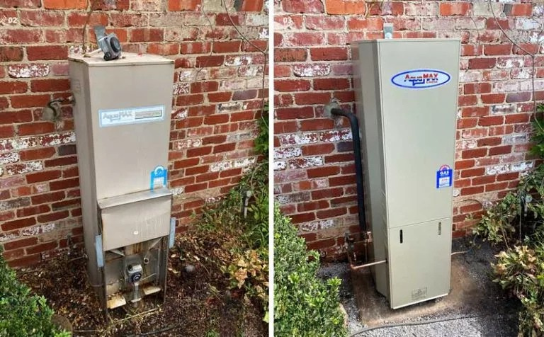 hot water using natural gas